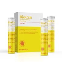 Vitamin C & 25mg of Zinc, antioxidants for skin health, immunity, & energy